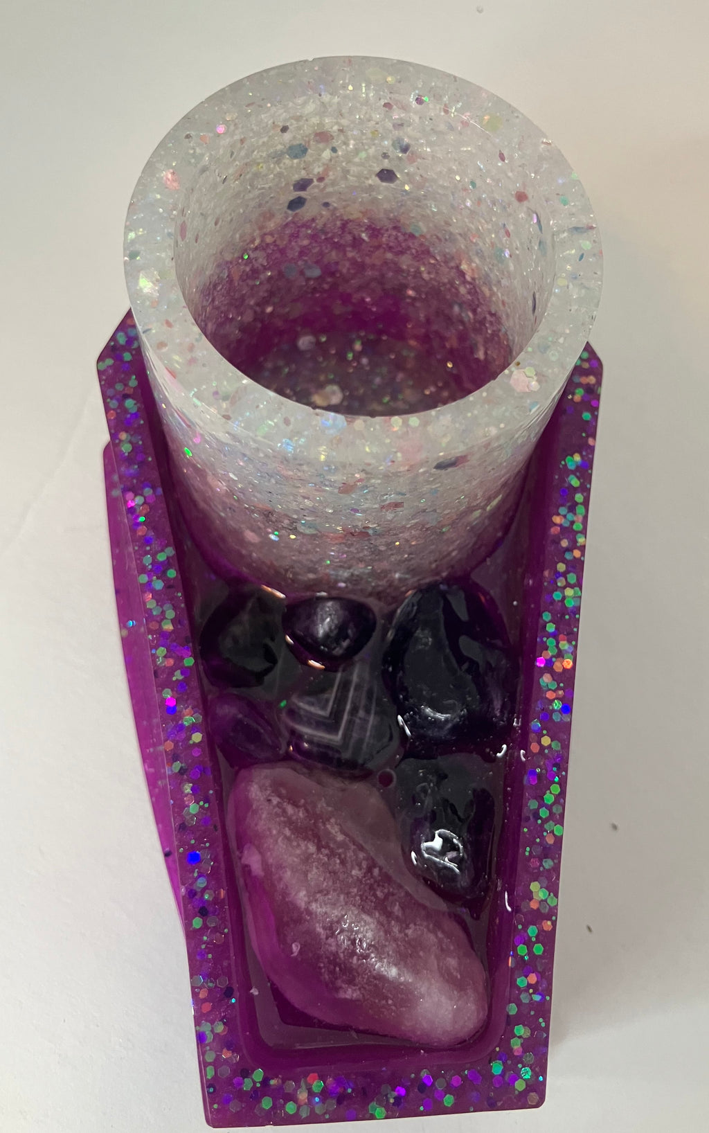 Coffin votive holder/incense burner