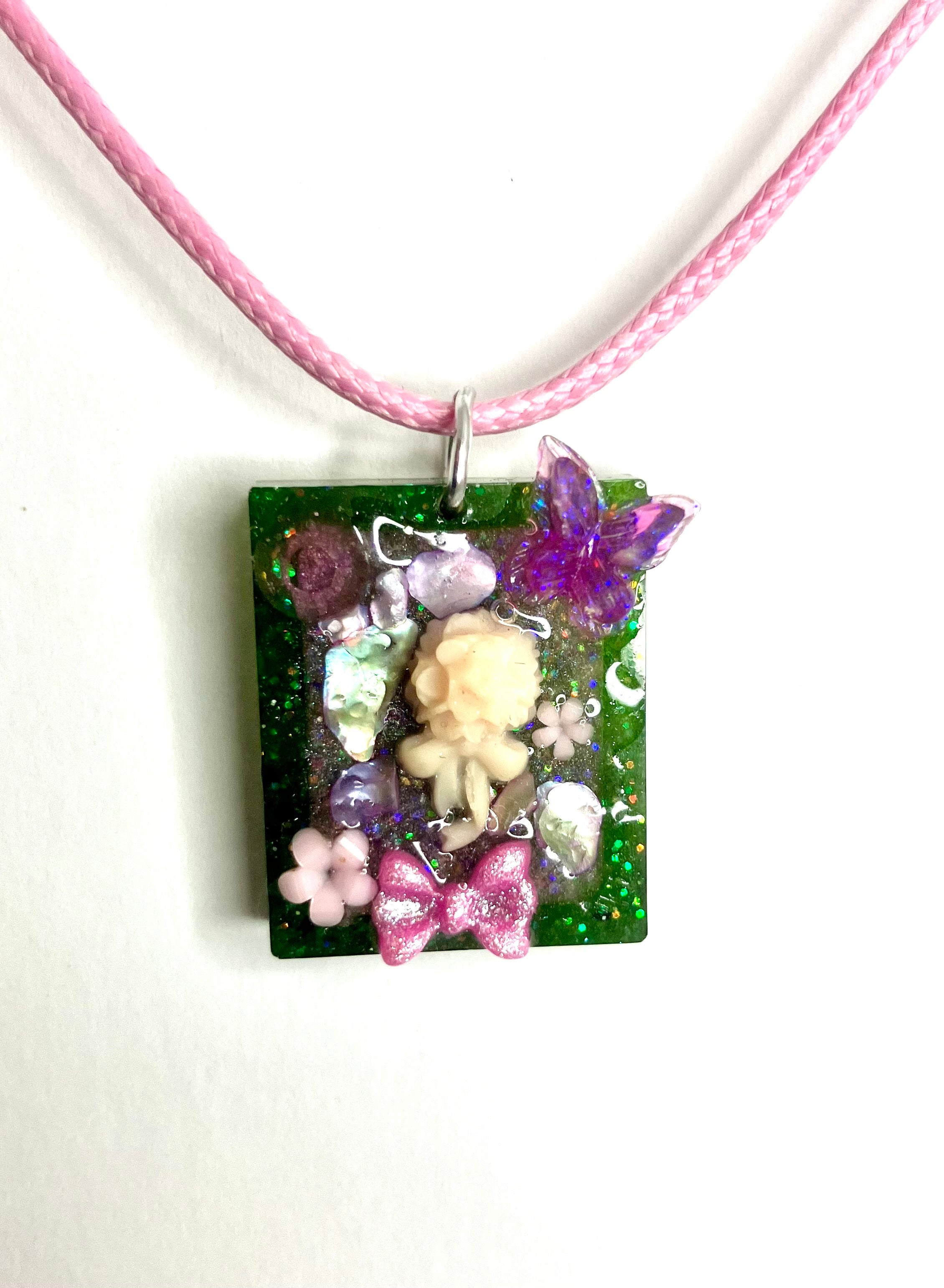 Resin frame pendants