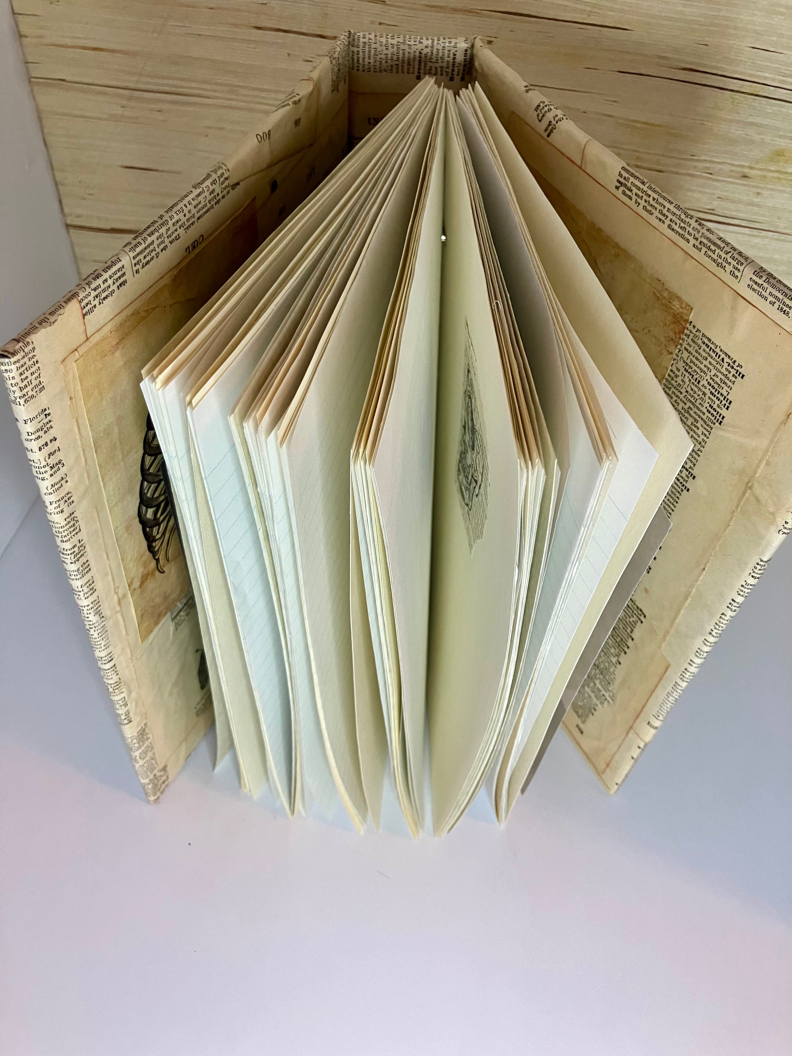 Vintage anatomy large junk journal