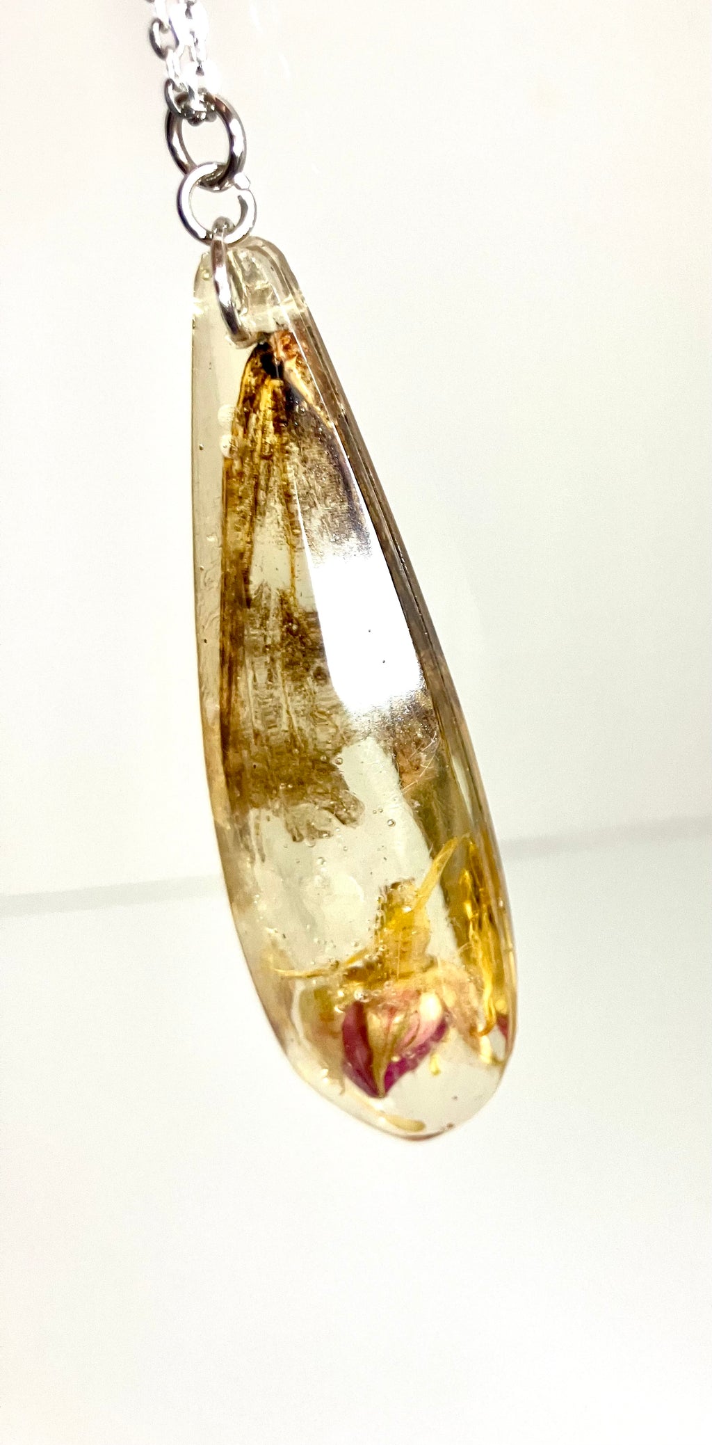 Tattered butterfly wing necklace