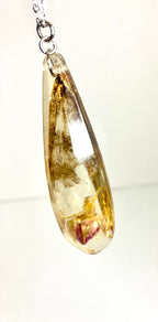 Tattered butterfly wing necklace