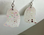 Resin ghost earrings