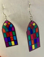 Faux stained glass jewelry
