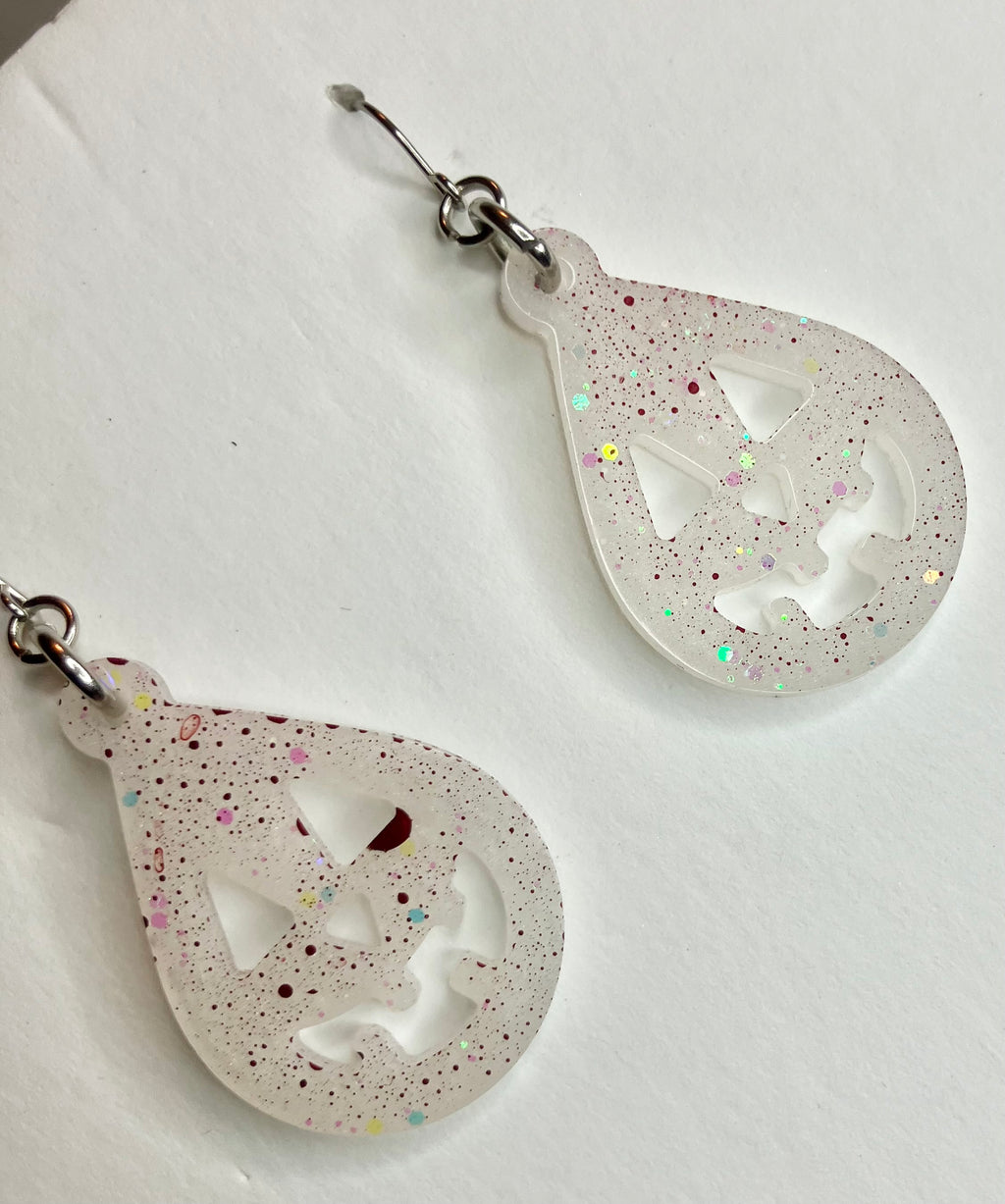 Miscellaneous spooky resin earrings