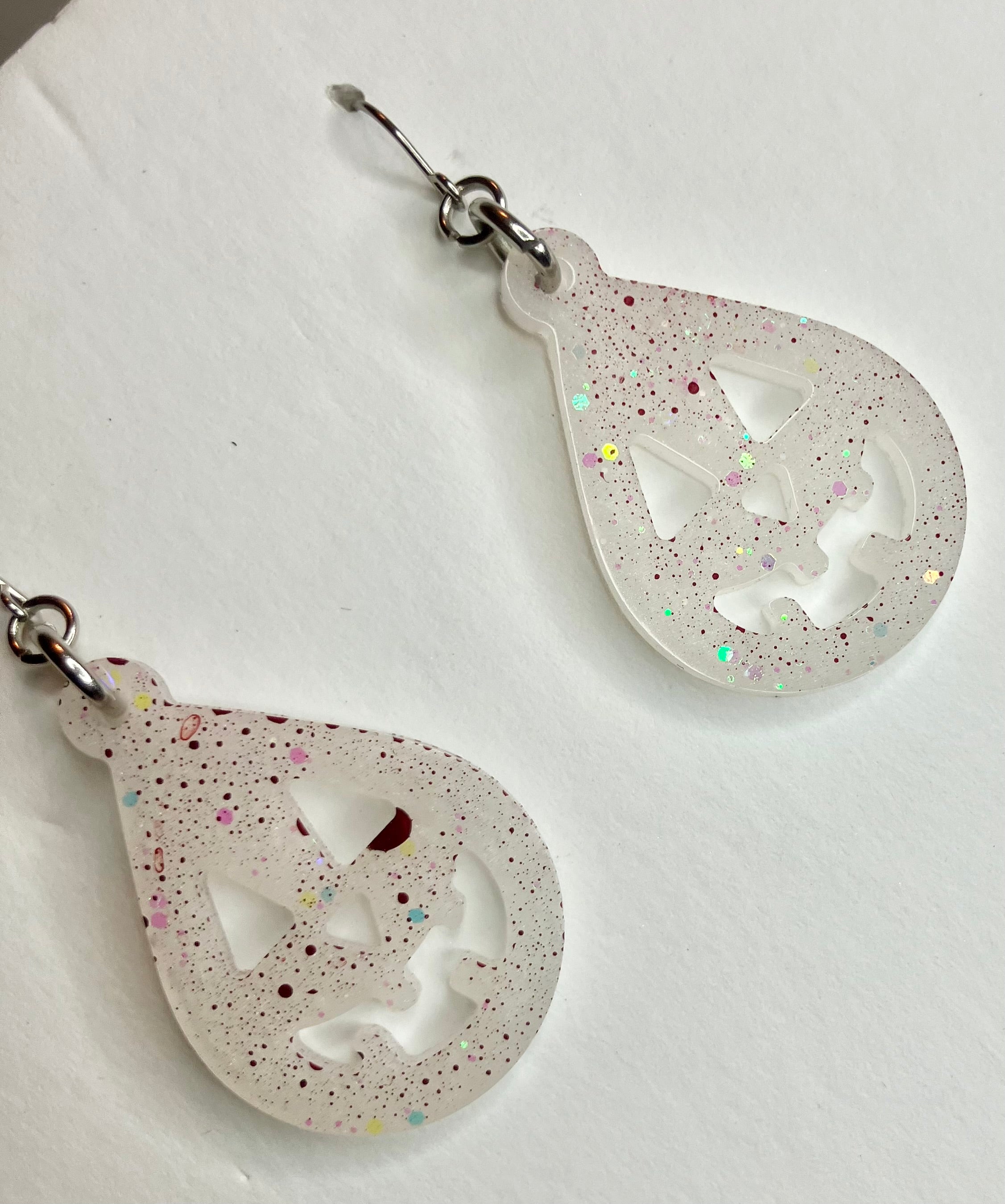 Miscellaneous spooky resin earrings