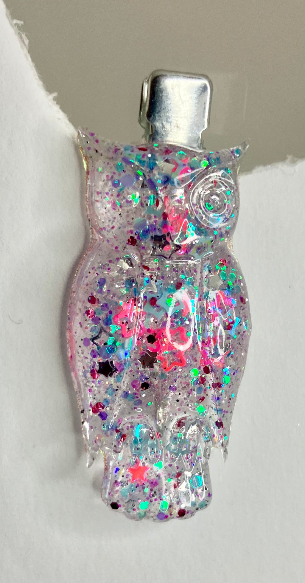 Resin pins and hair clips