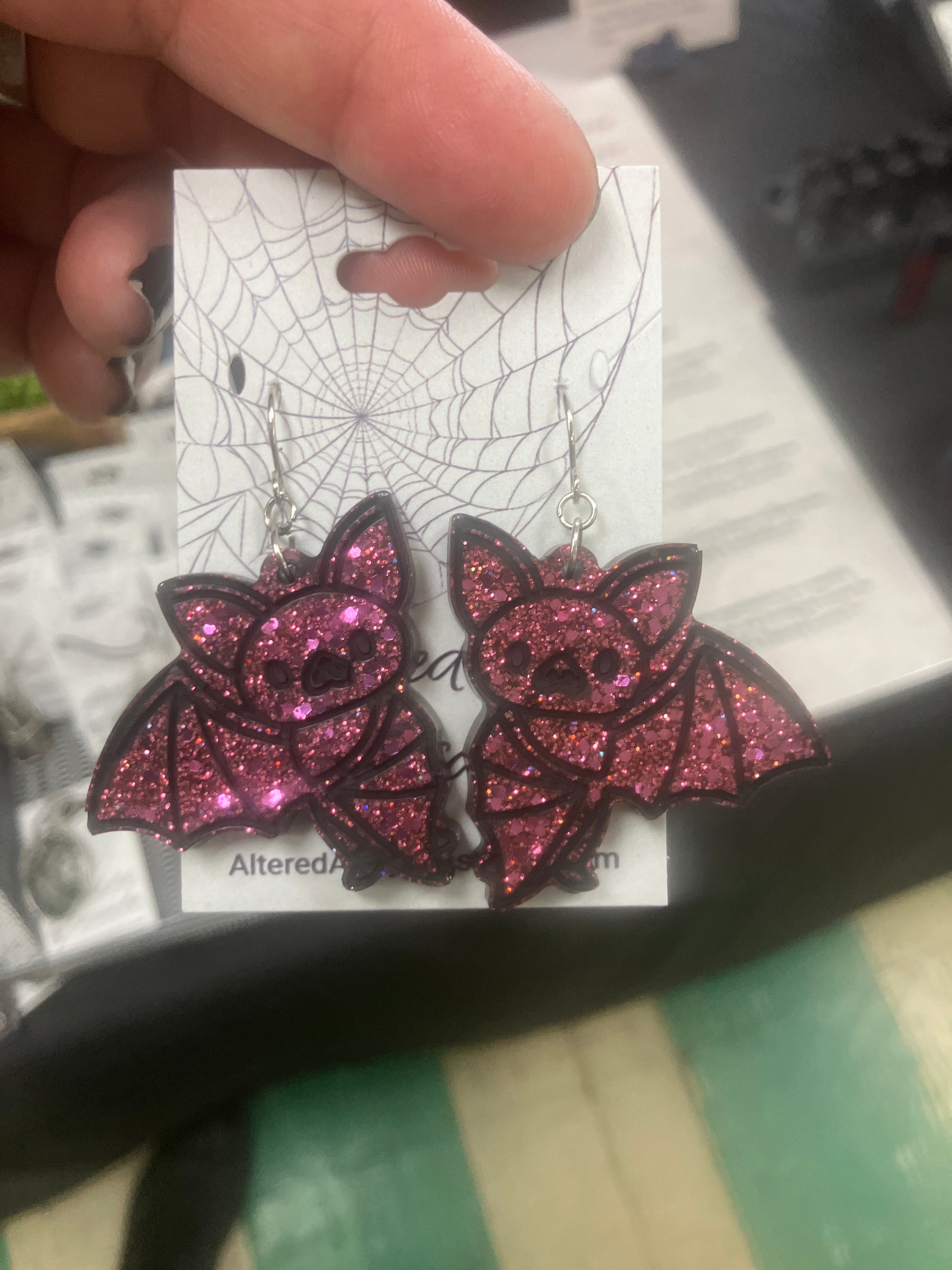 Miscellaneous spooky resin earrings