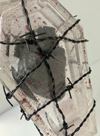 Encapsulated heart art piece