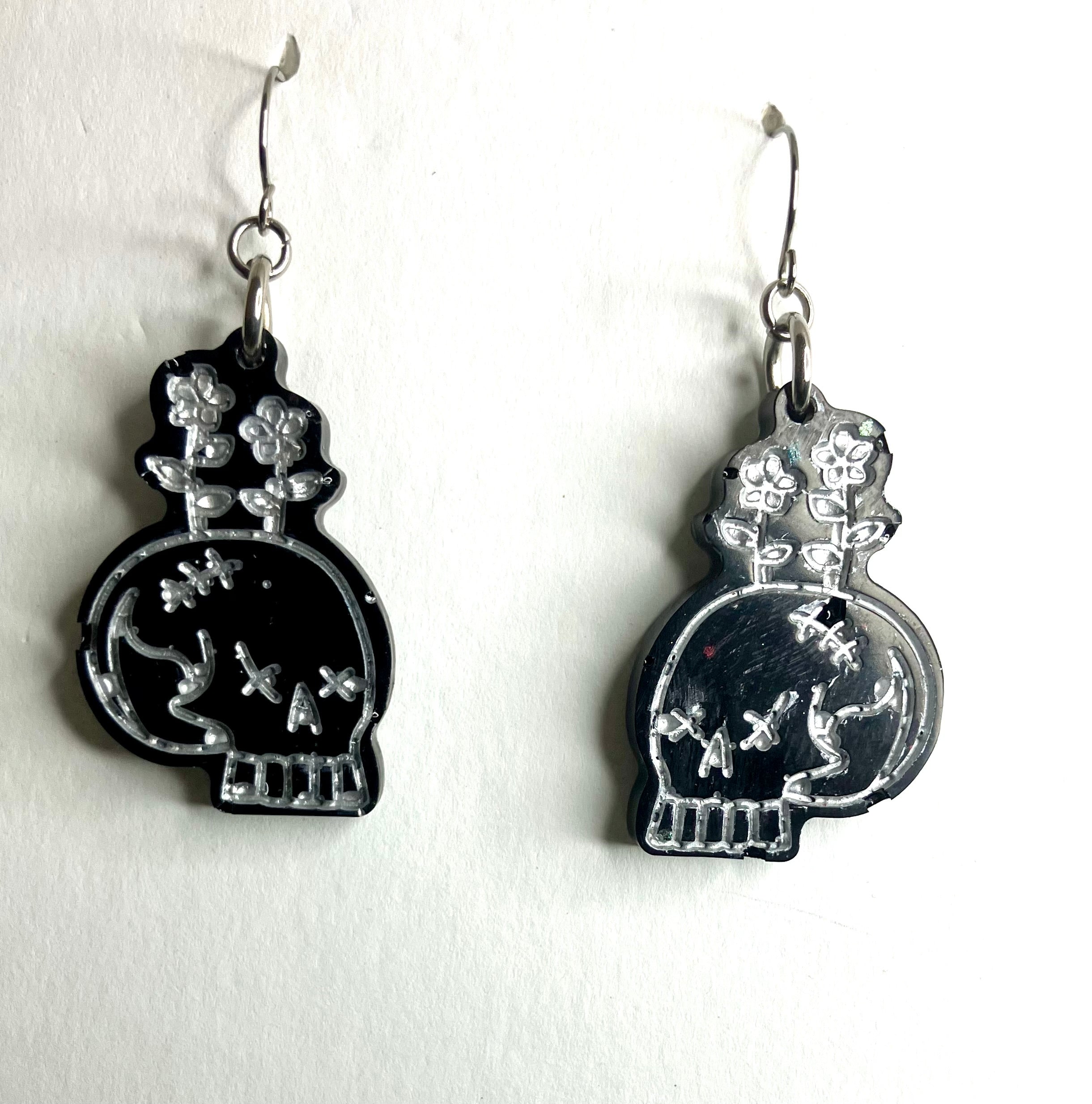 Miscellaneous spooky resin earrings