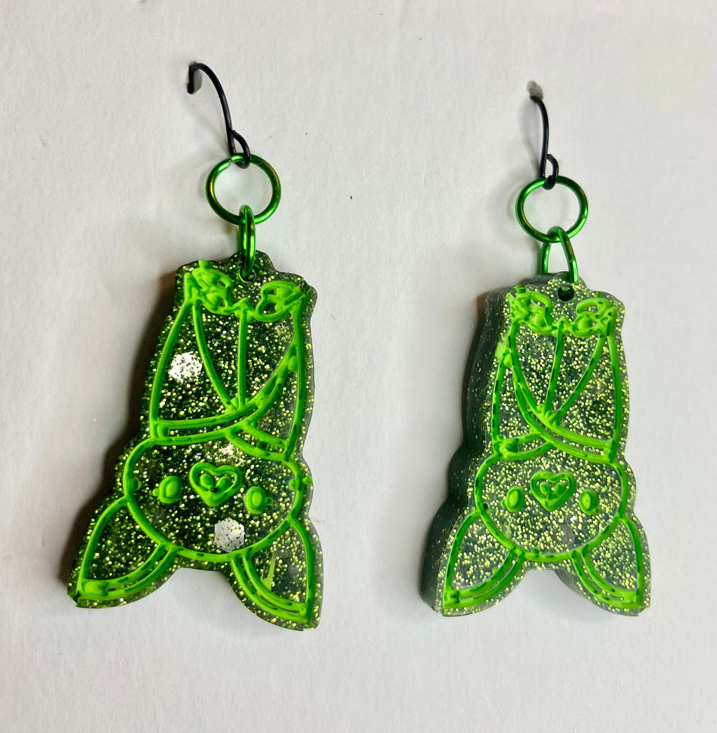 Miscellaneous spooky resin earrings