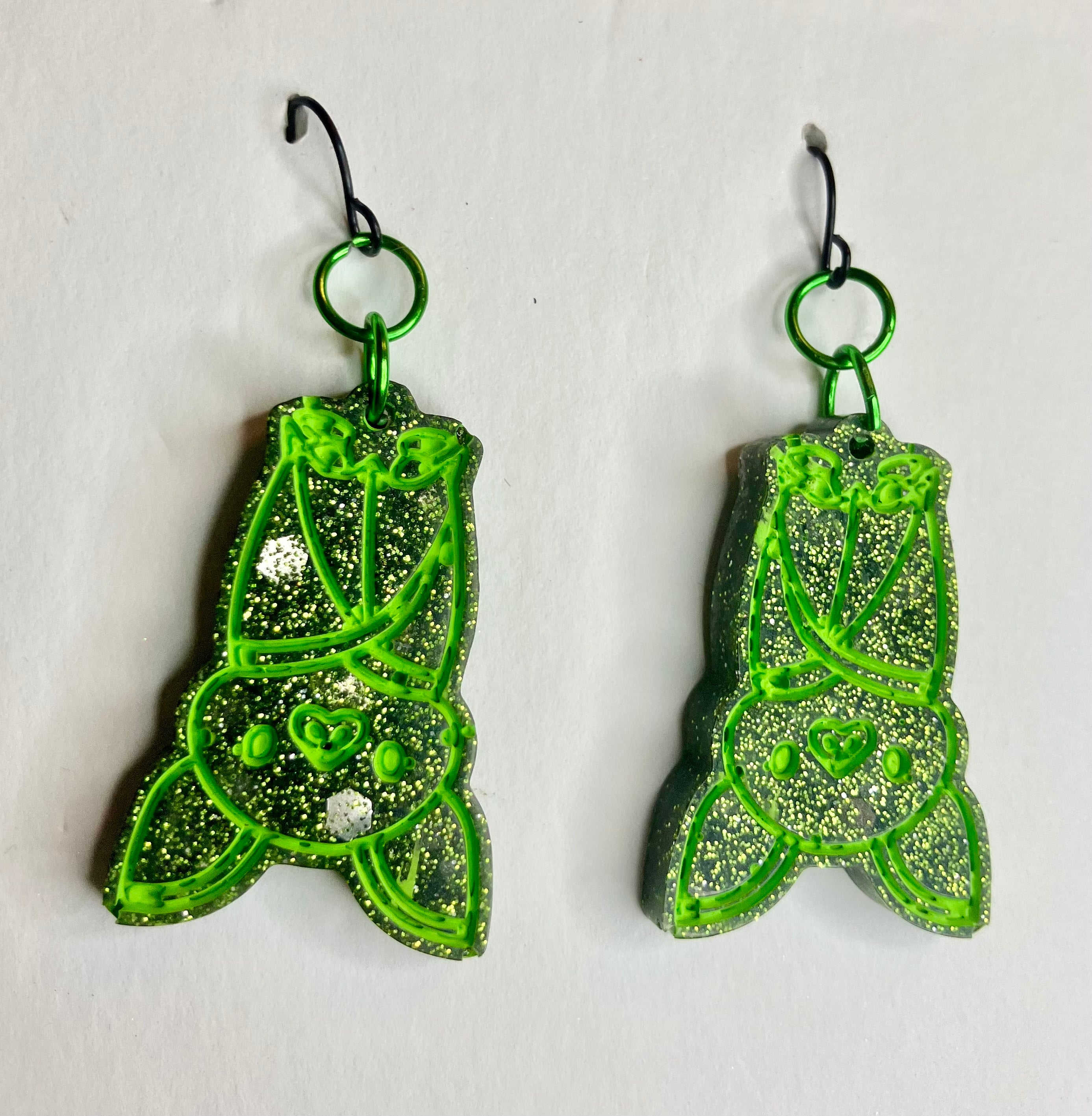 Miscellaneous spooky resin earrings