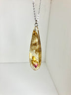 Tattered butterfly wing necklace