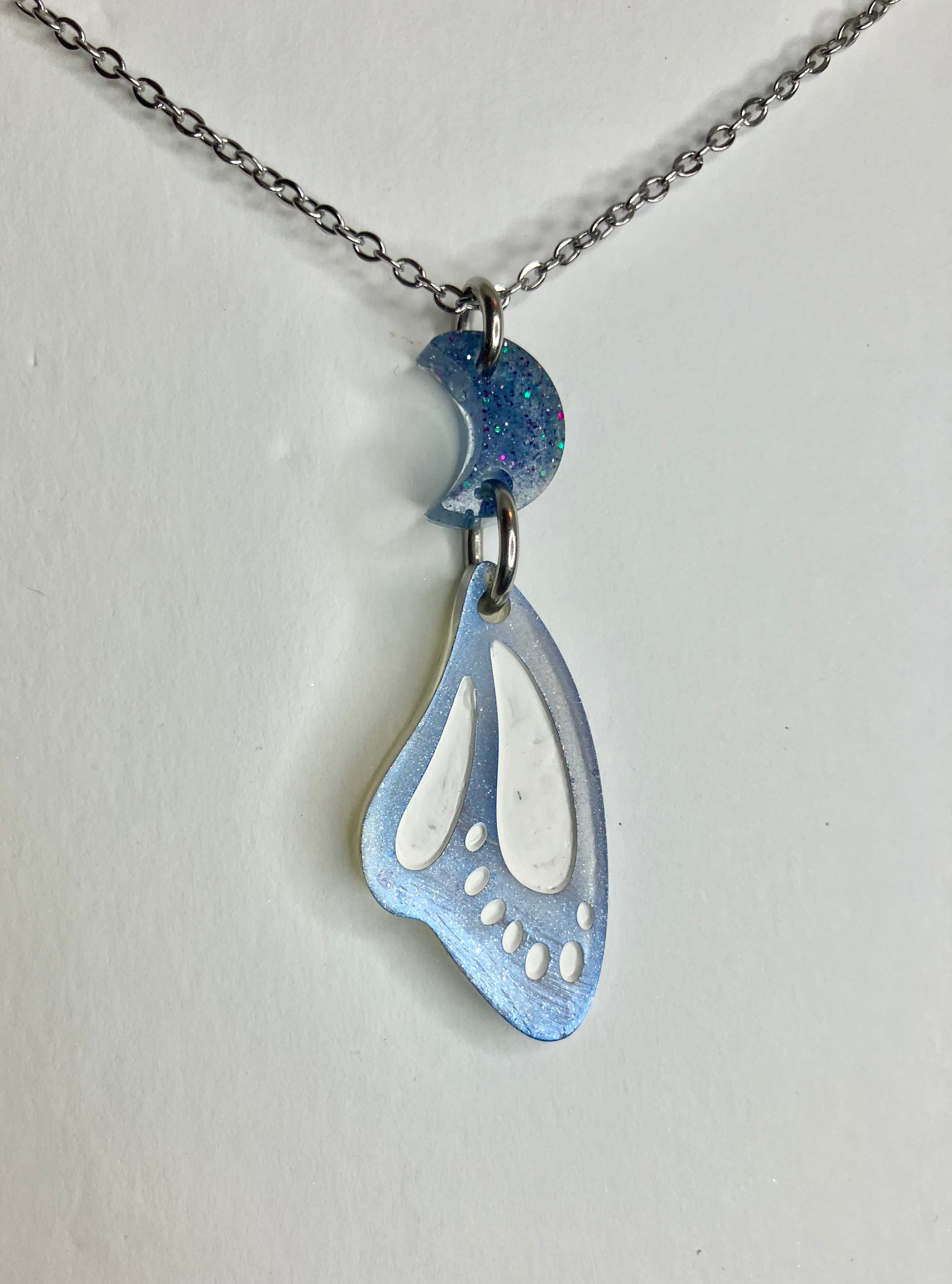 butterfly wings resin jewelry