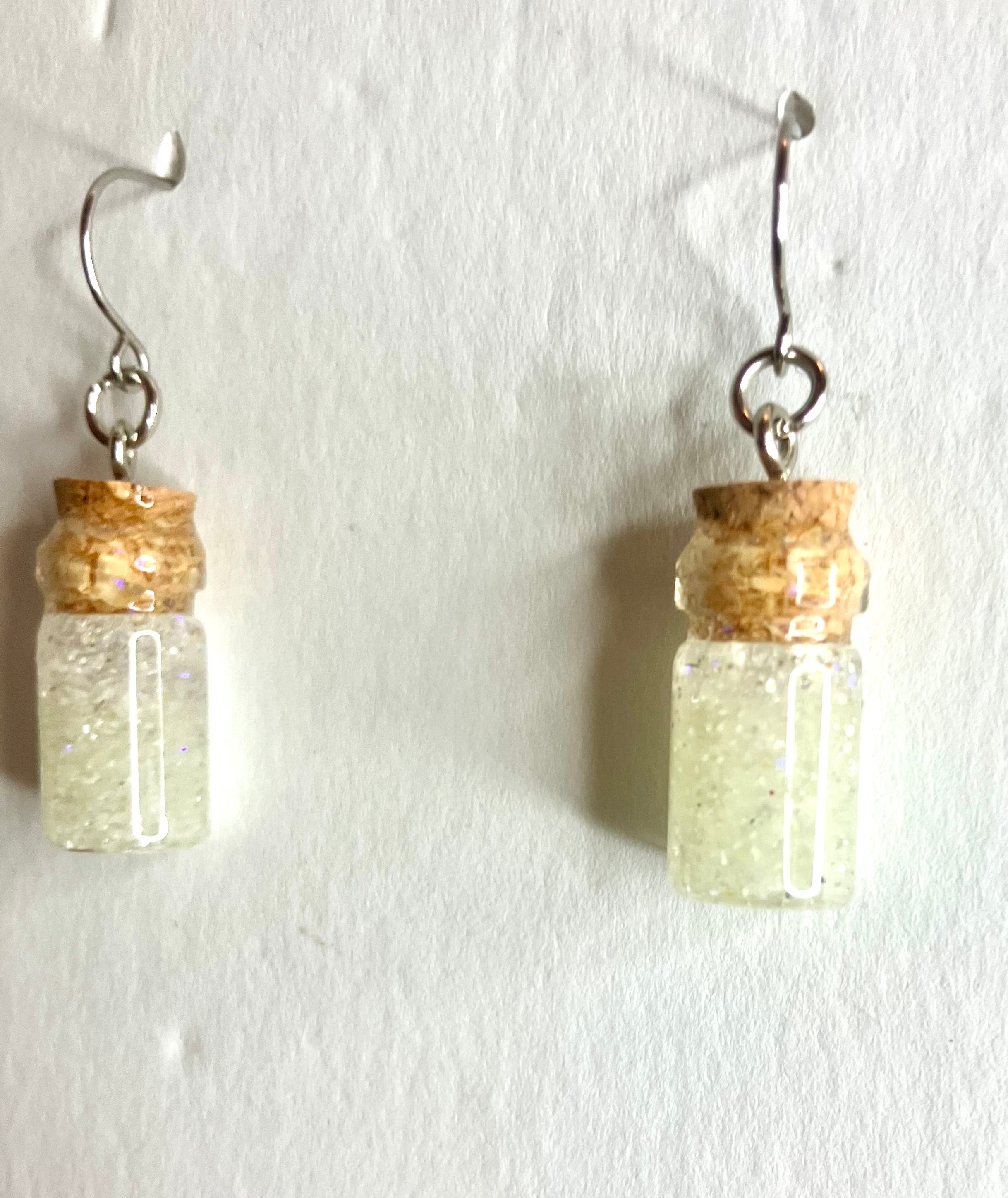 Glow in the dark vial jewelry