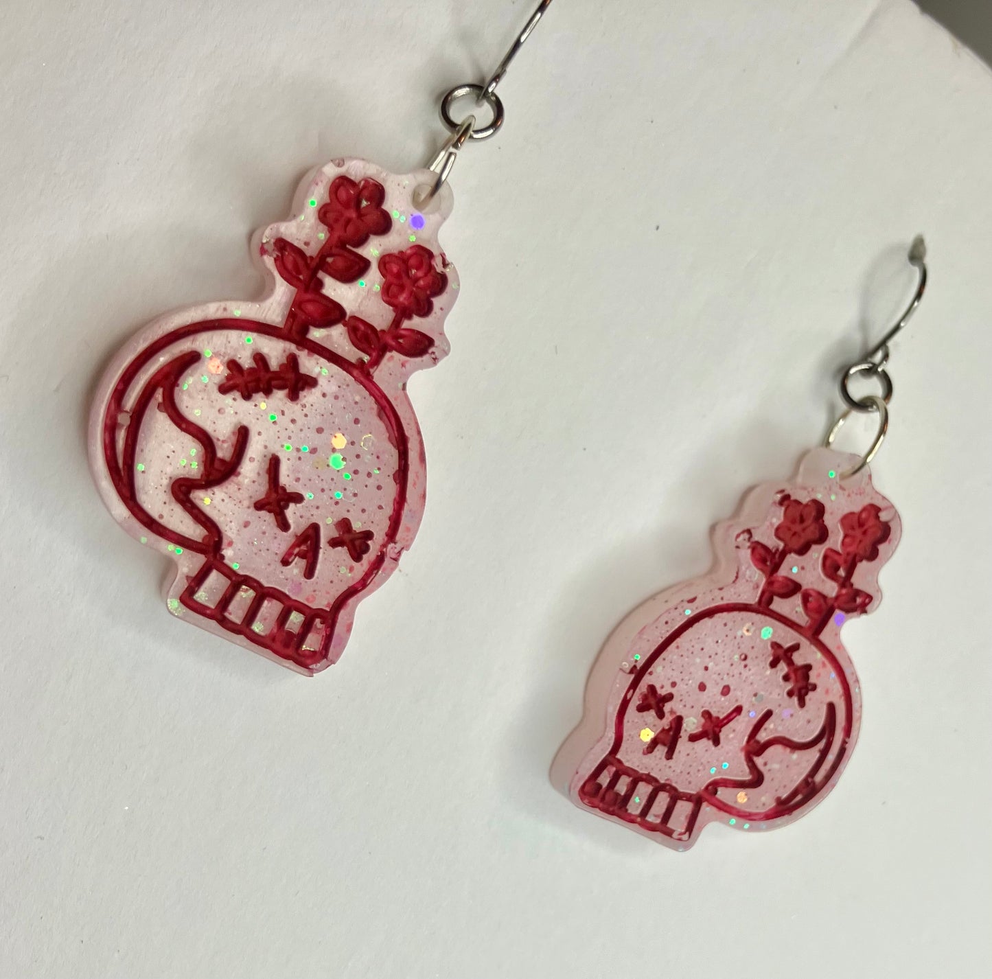 Spooky Resin Earrings: Bats, Skulls, Spiderwebs & More