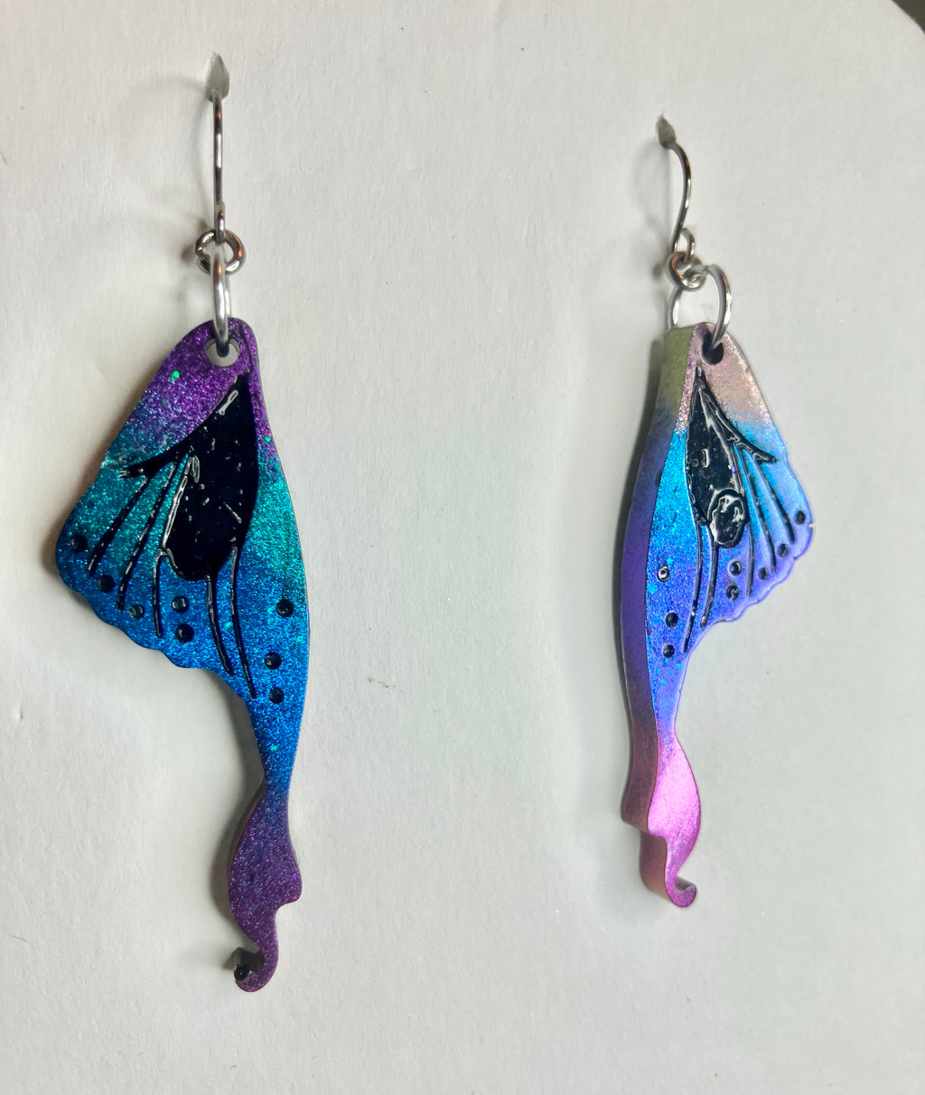butterfly wings resin jewelry
