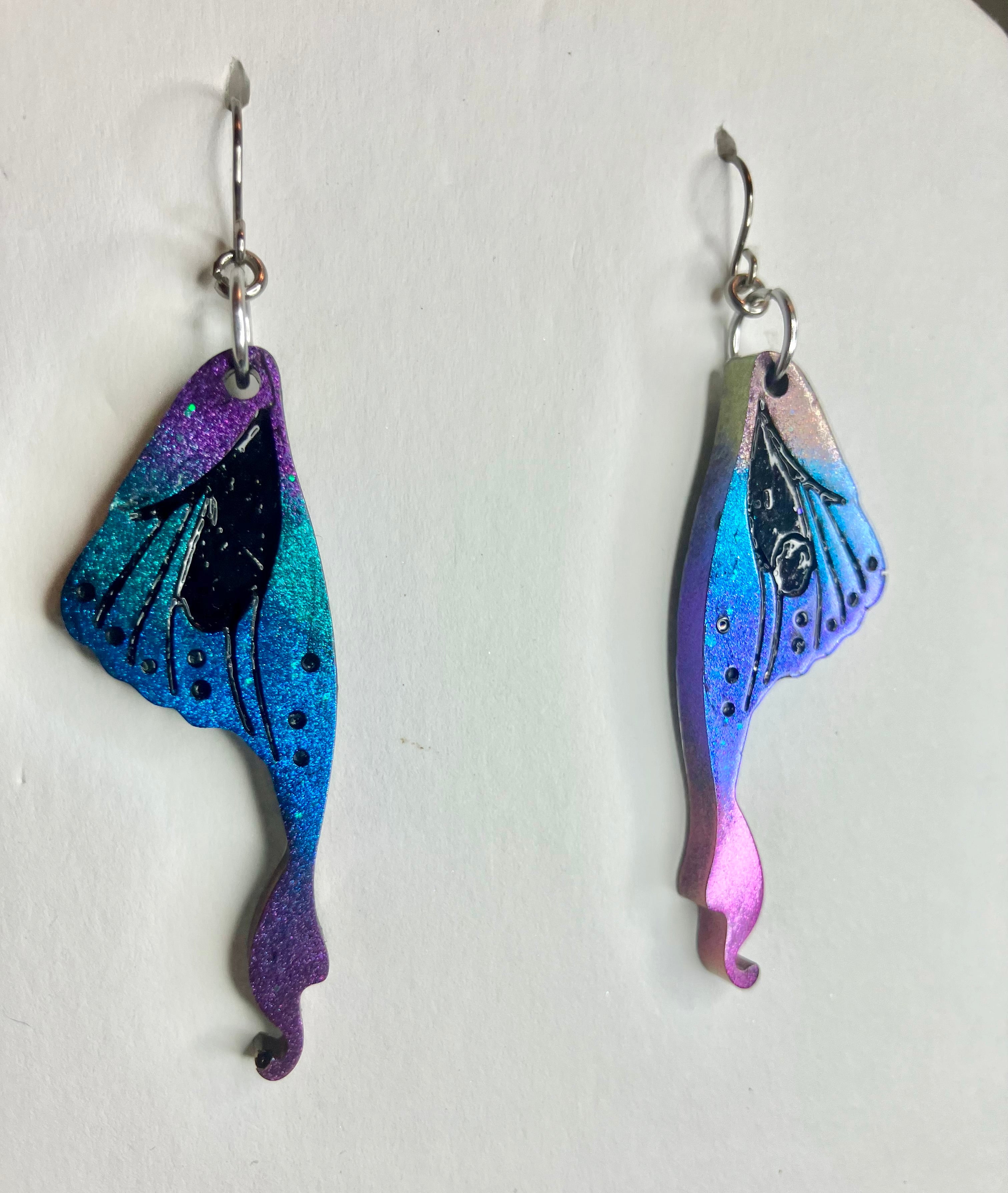 butterfly wings resin jewelry