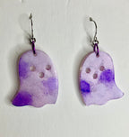 Resin ghost earrings