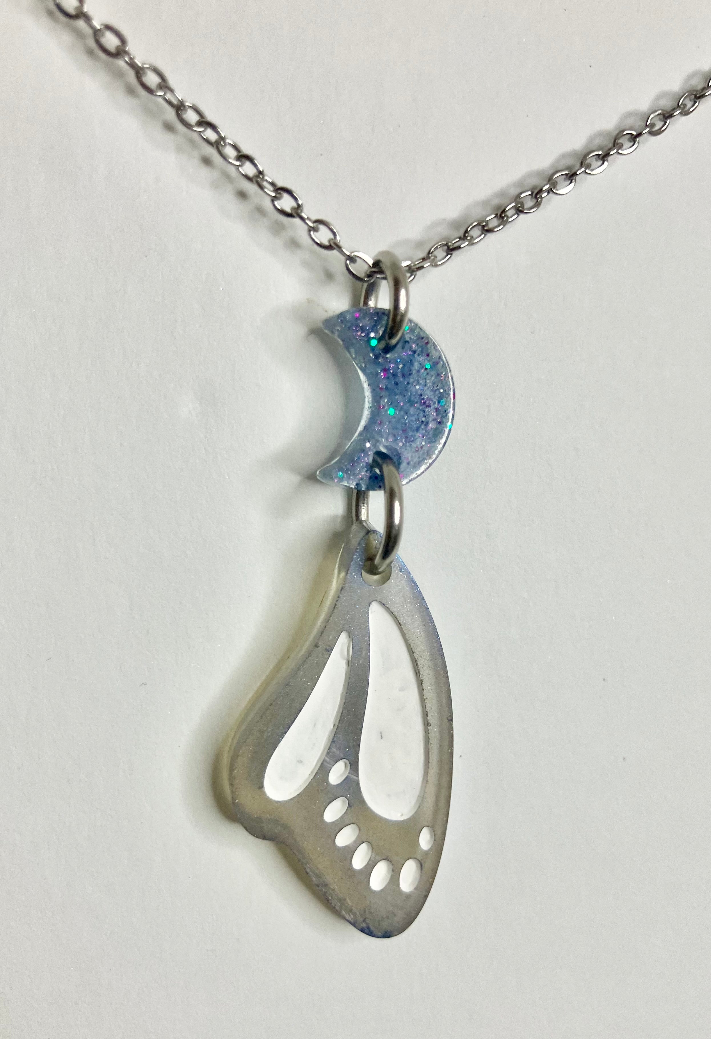butterfly wings resin jewelry