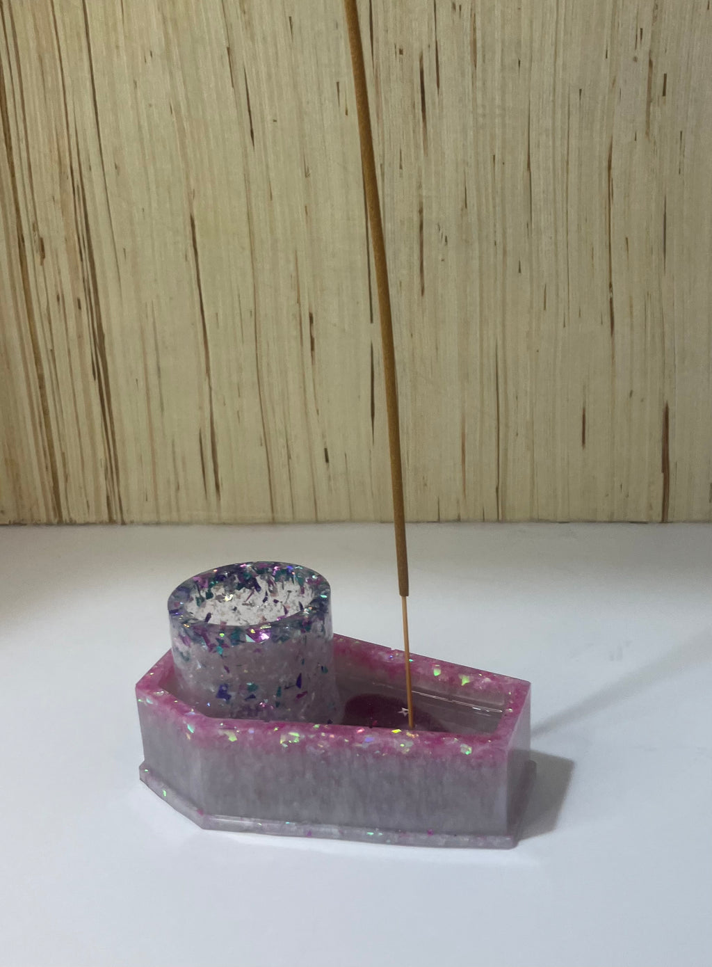 Coffin votive holder/incense burner