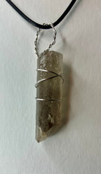 Wire wrapped stones and crystals with stainless steel wire