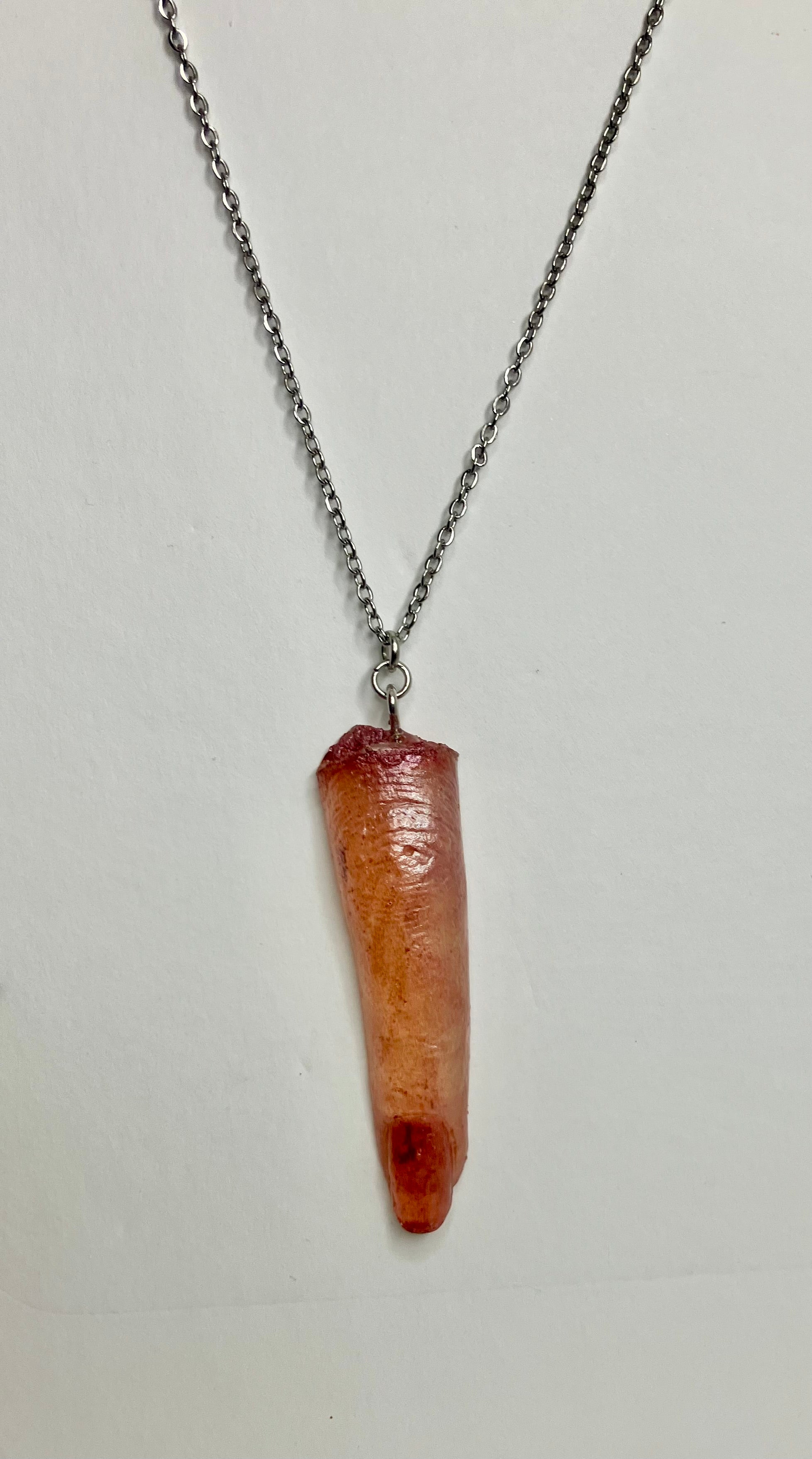 Severed finger necklace