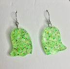 Resin ghost earrings