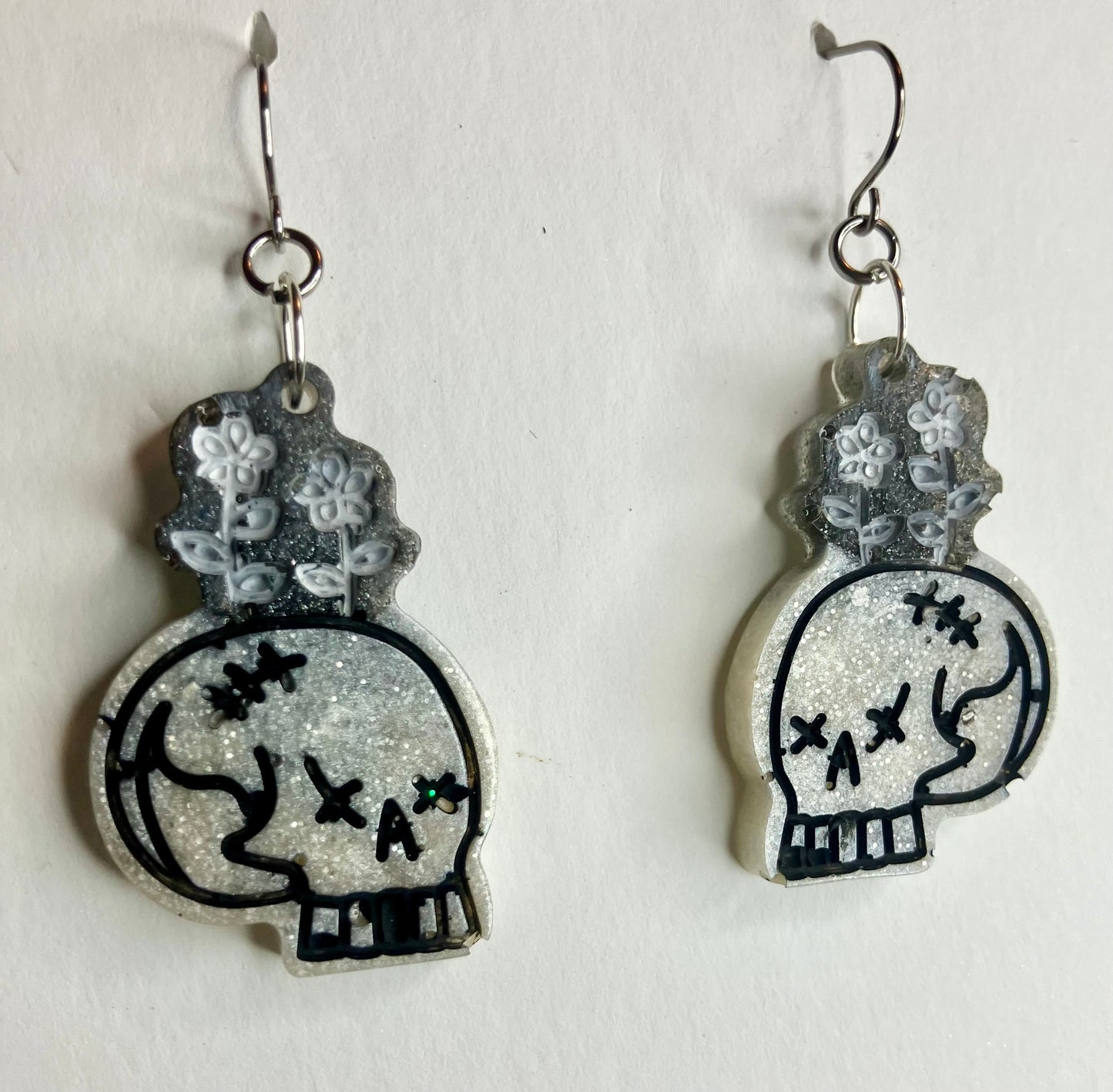 Spooky Resin Earrings: Bats, Skulls, Spiderwebs & More