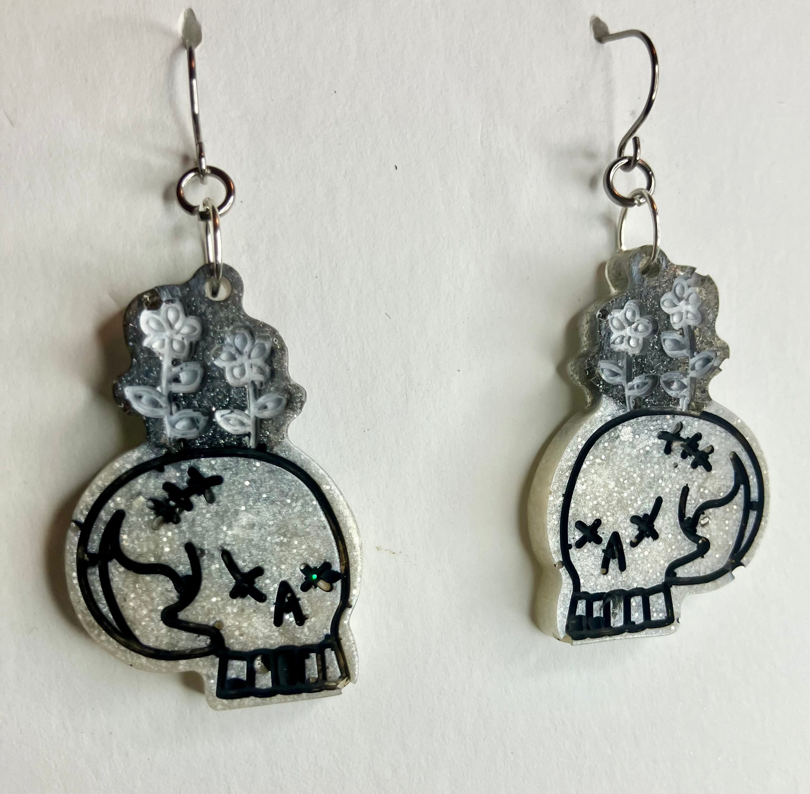 Miscellaneous spooky resin earrings