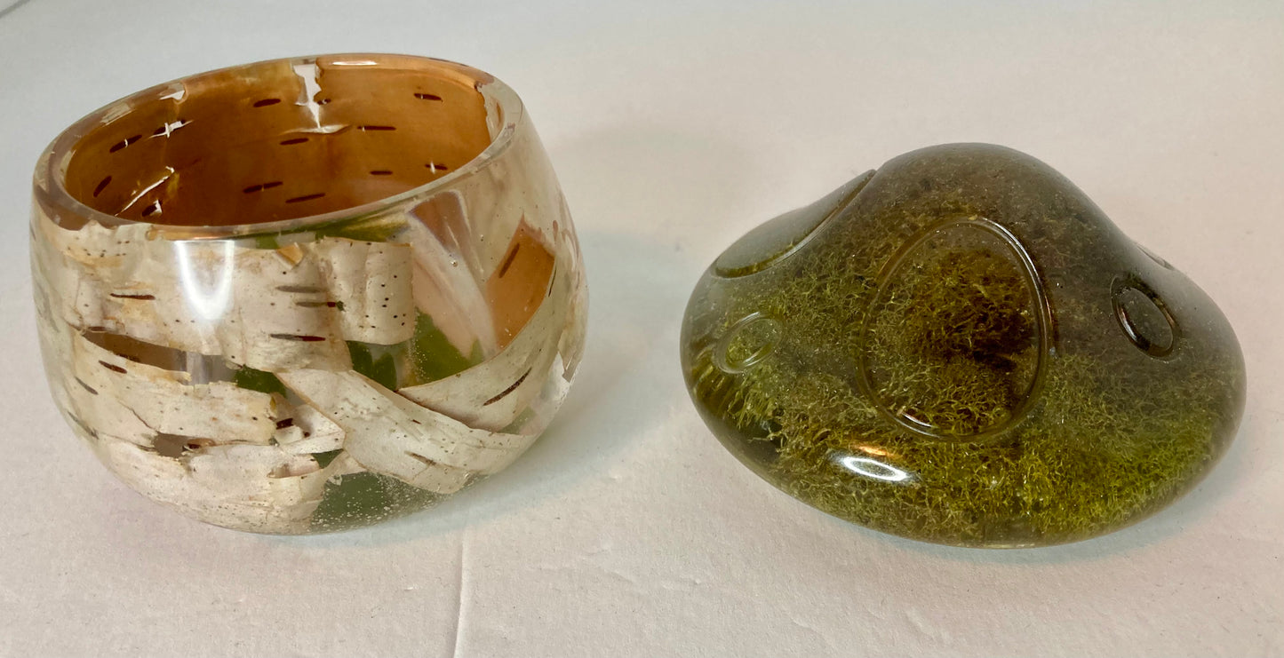 Resin Mushroom Trinket Box