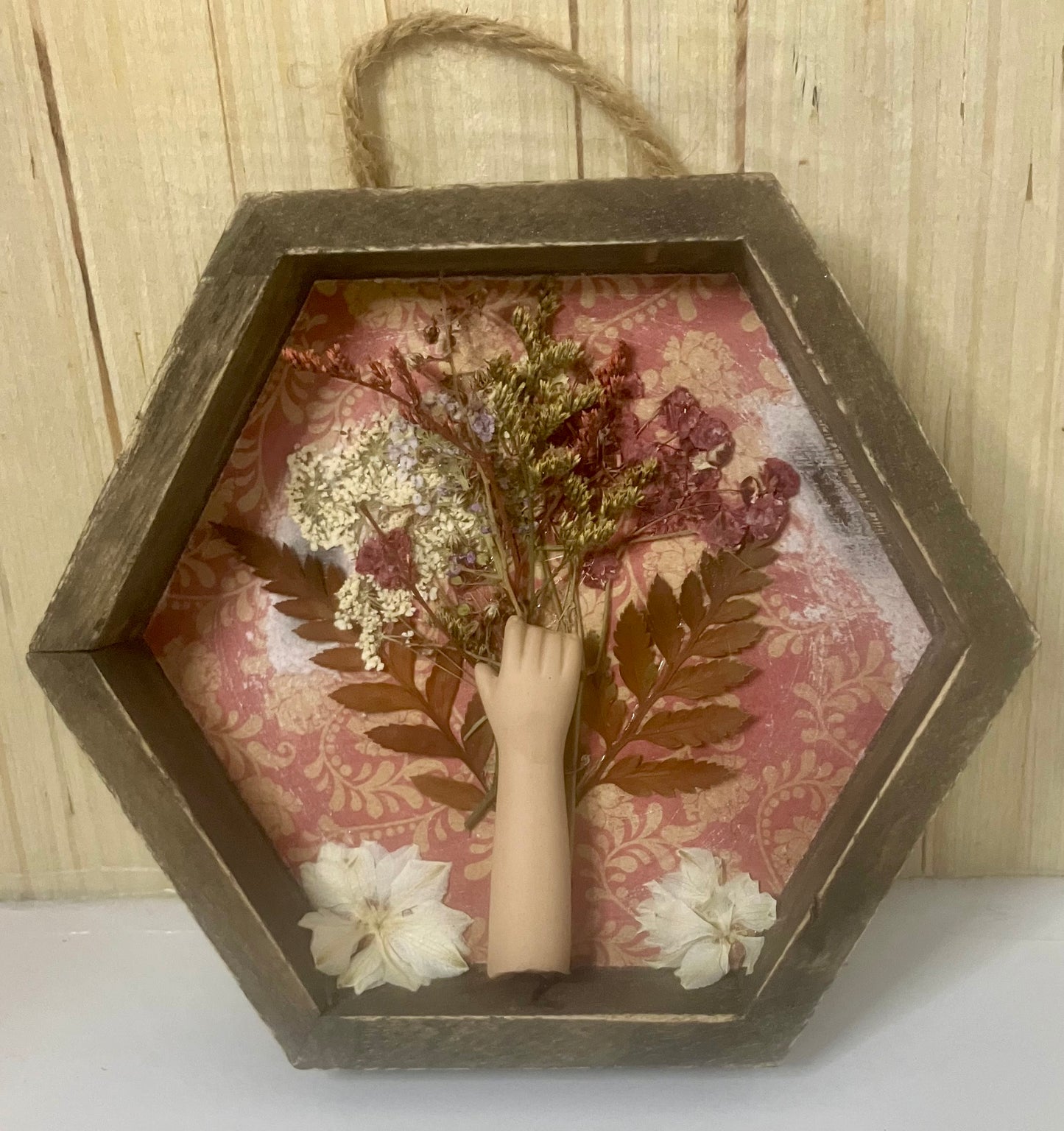 Porcelain & Petals Shadow Box