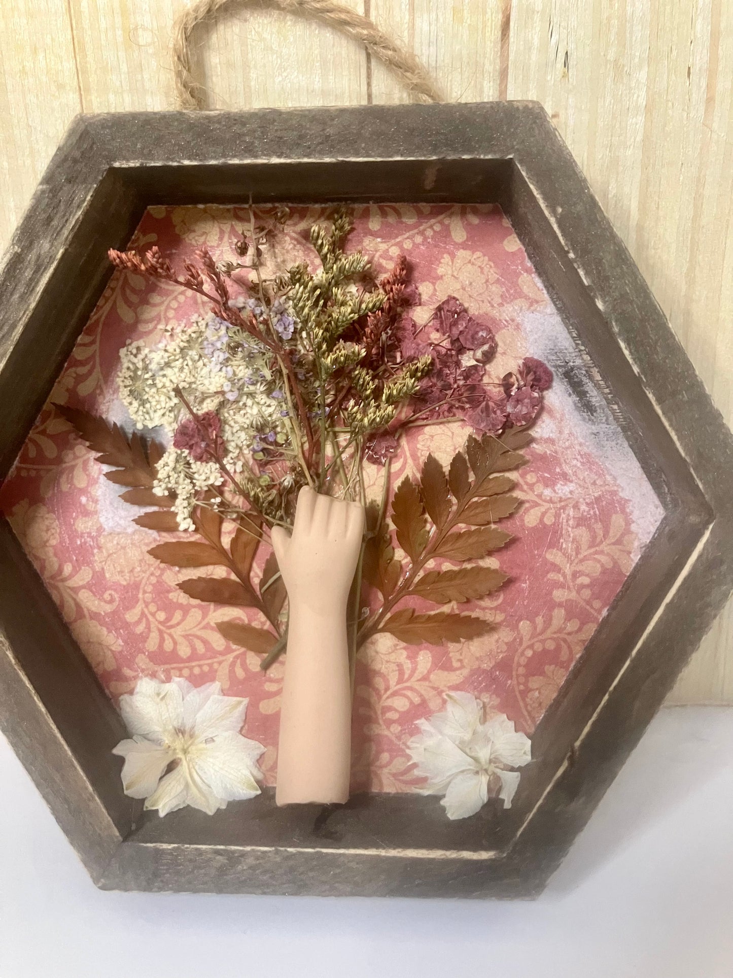 Porcelain & Petals Shadow Box