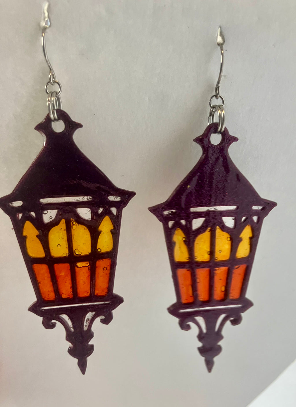Faux stained glass jewelry
