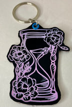 Leather and vinyl keychains