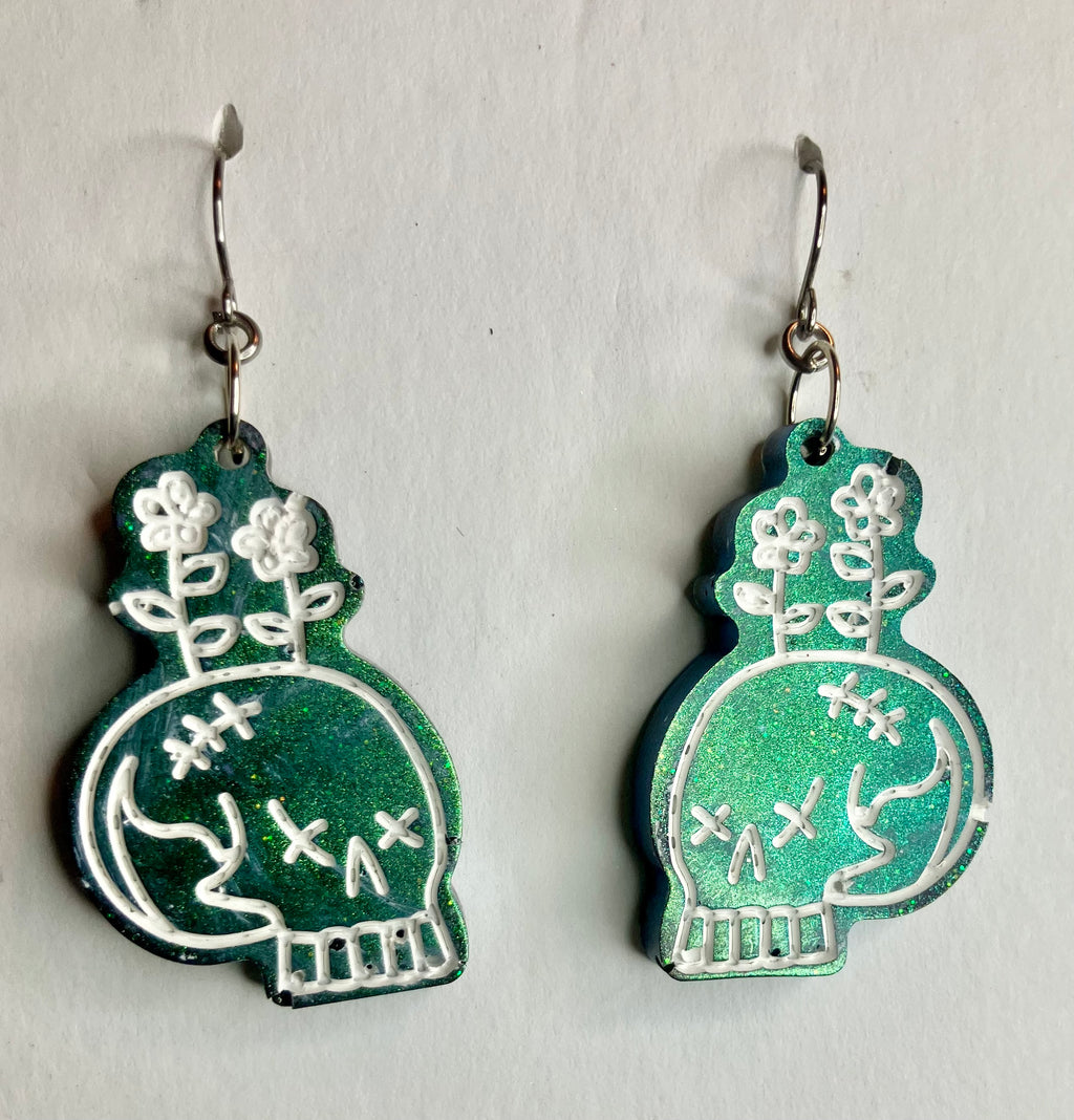 Miscellaneous spooky resin earrings