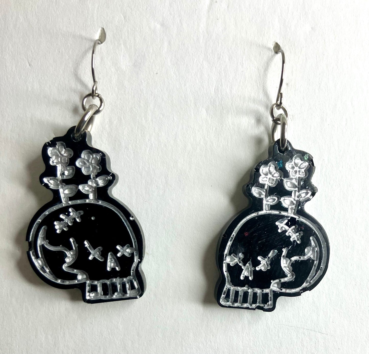 Spooky Resin Earrings: Bats, Skulls, Spiderwebs & More