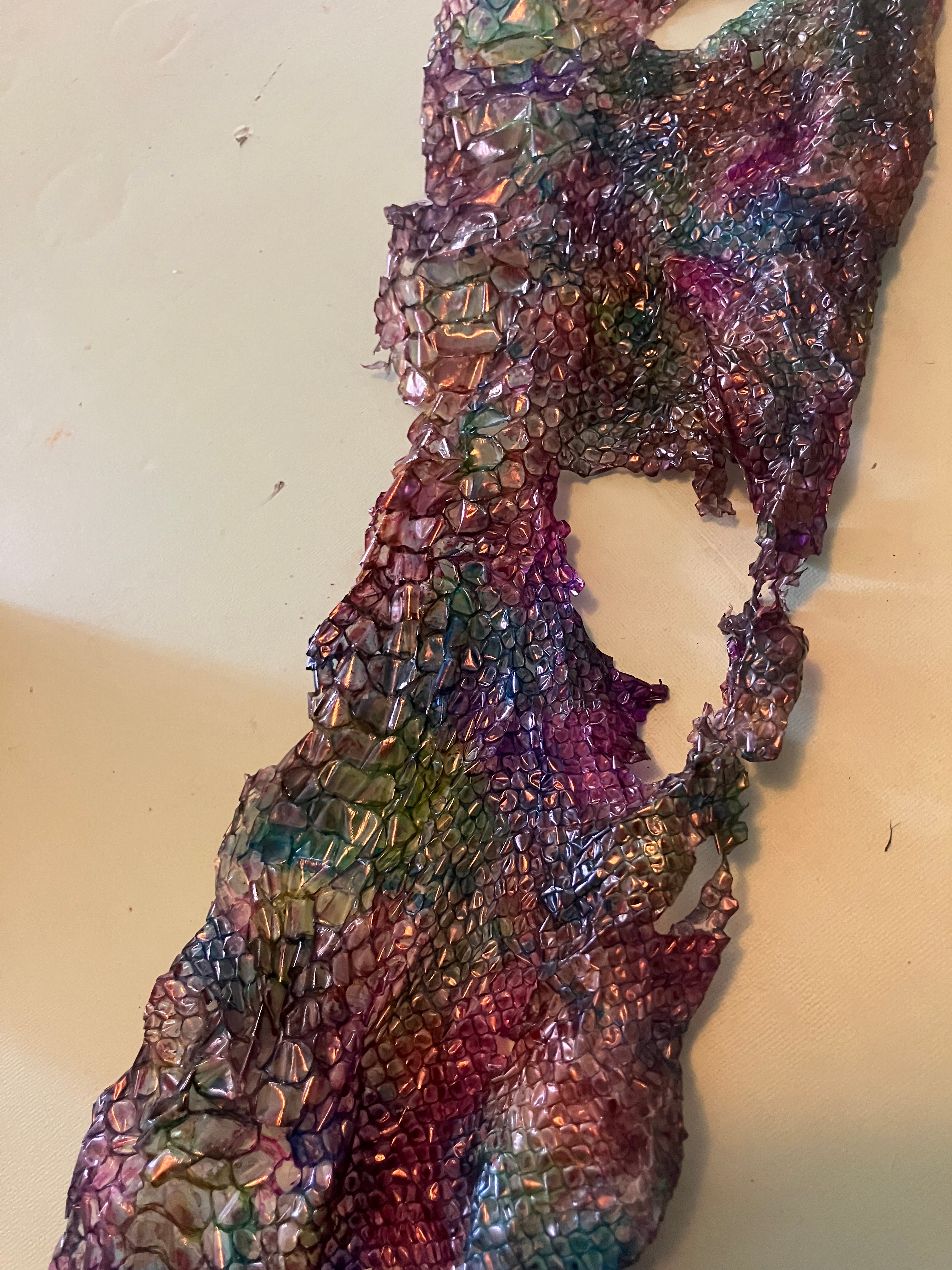Single dyed snake shed pieces