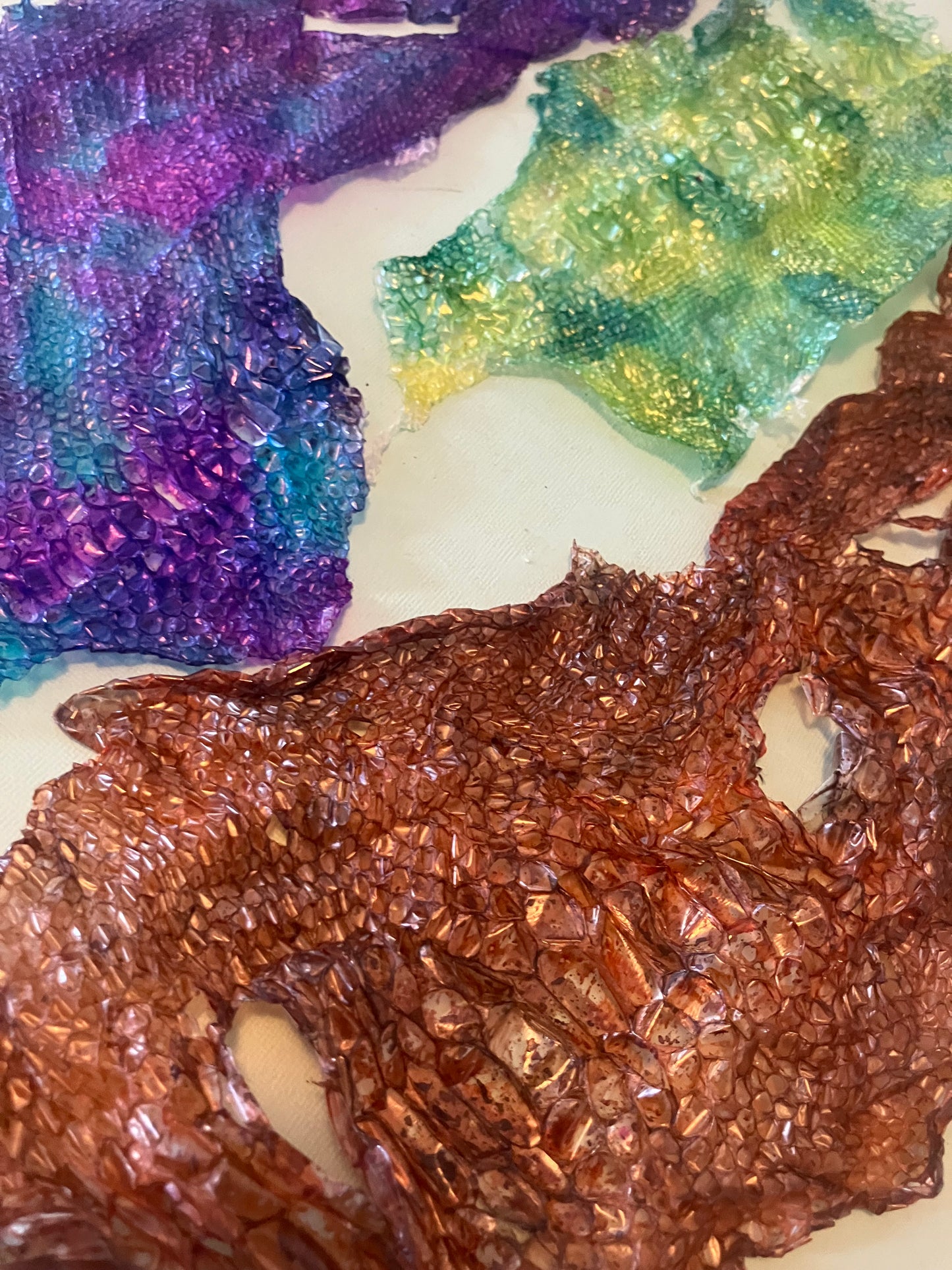 Dyed Snake Shed Pieces — Multi-Pack