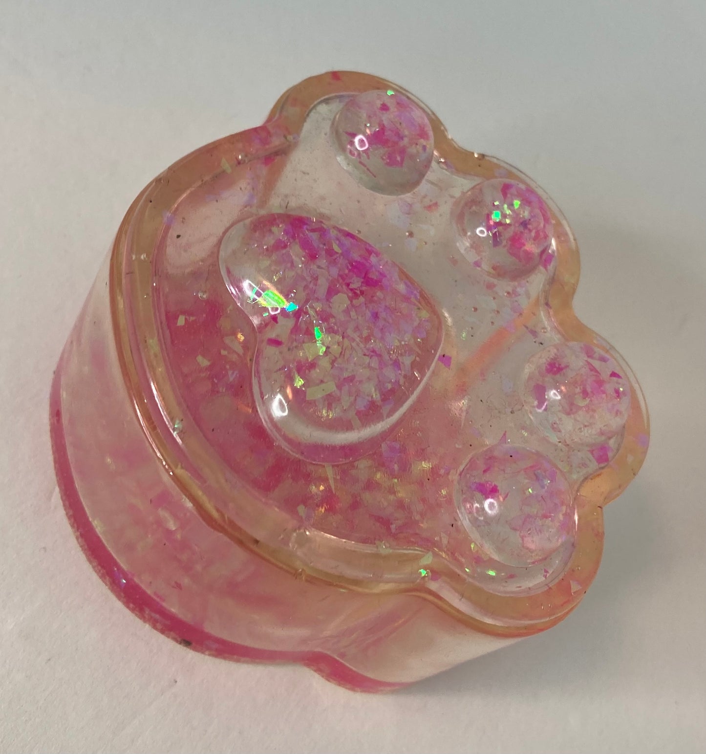 Resin Paw Print Trinket Box