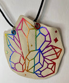 Leather and vinyl jewelry