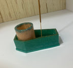 Coffin votive holder/incense burner