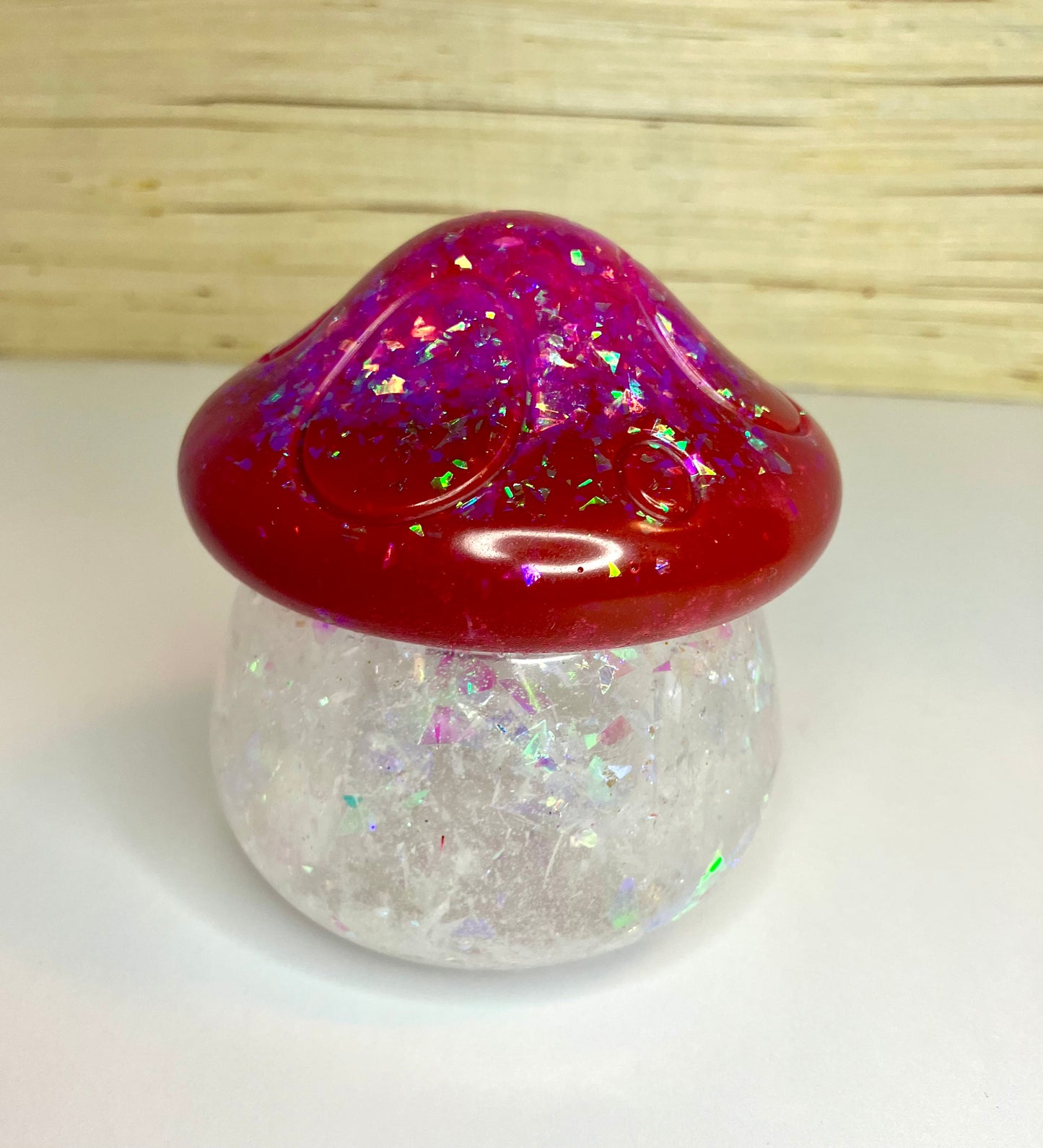 Resin Mushroom Trinket Box