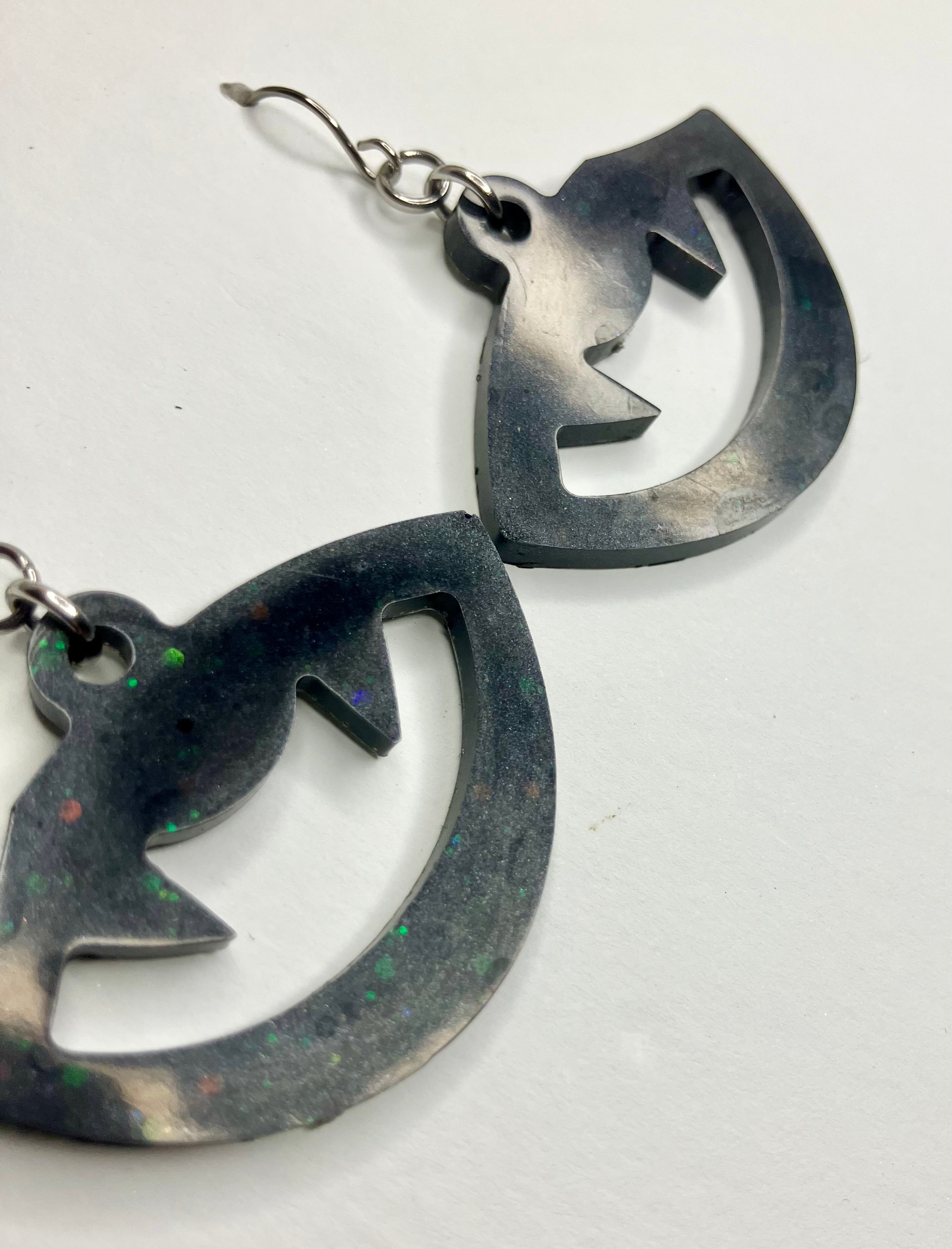Miscellaneous spooky resin earrings