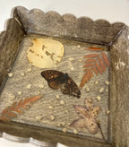 Wood and resin trinket dish