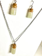 Glow in the dark vial jewelry
