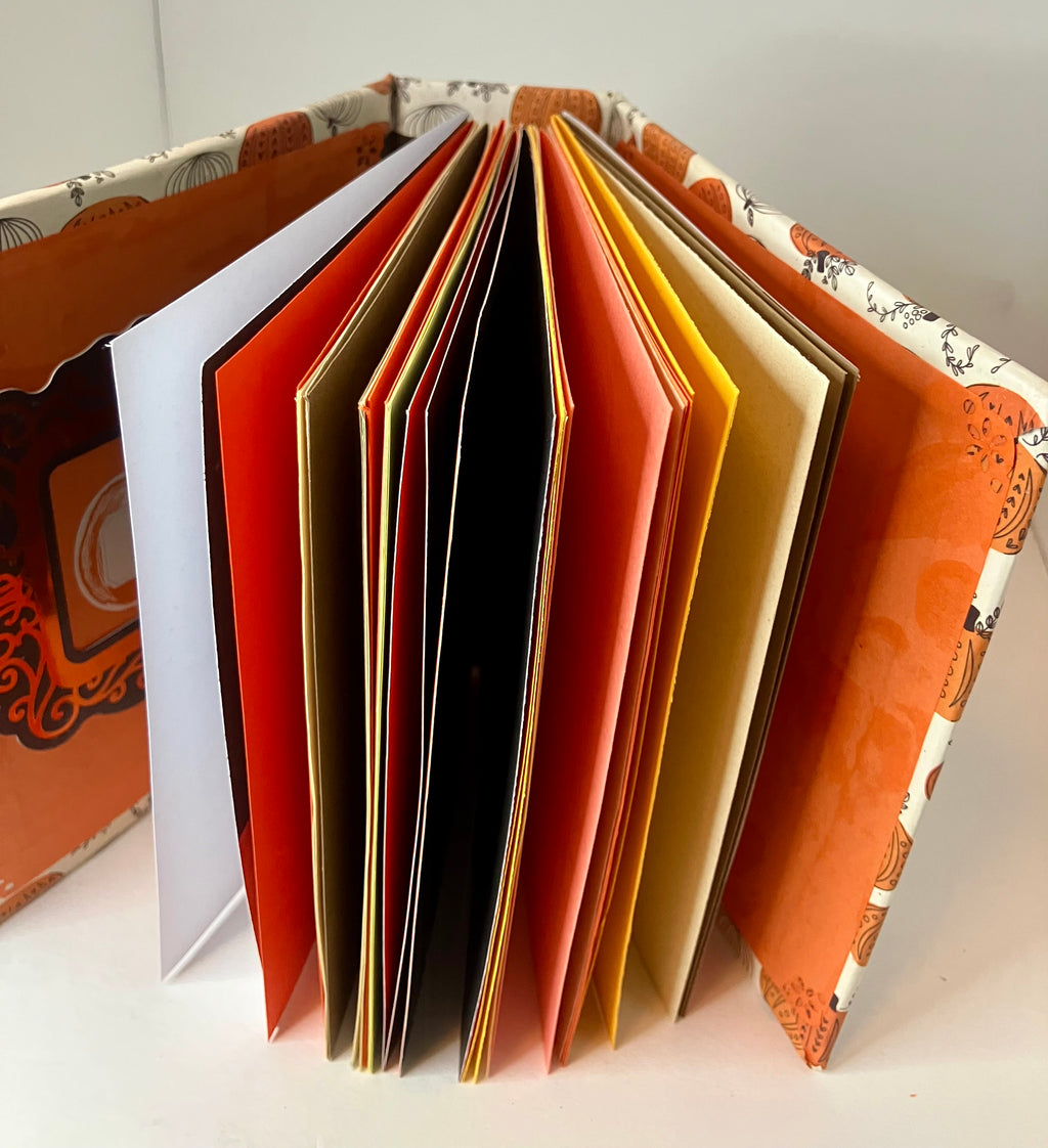 Medium pumpkin themed junk journal