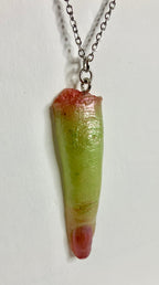 Severed finger necklace