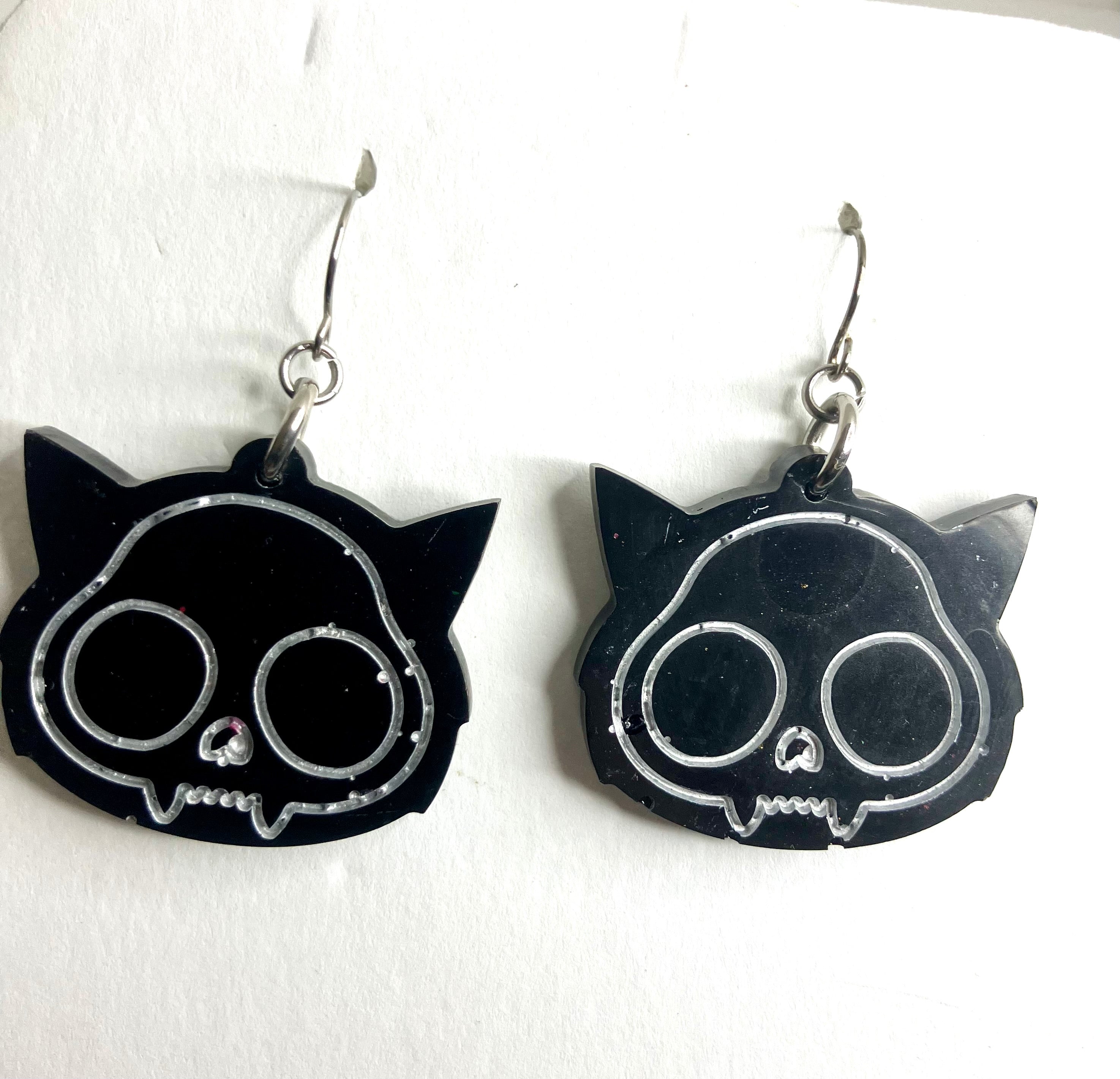 Miscellaneous spooky resin earrings