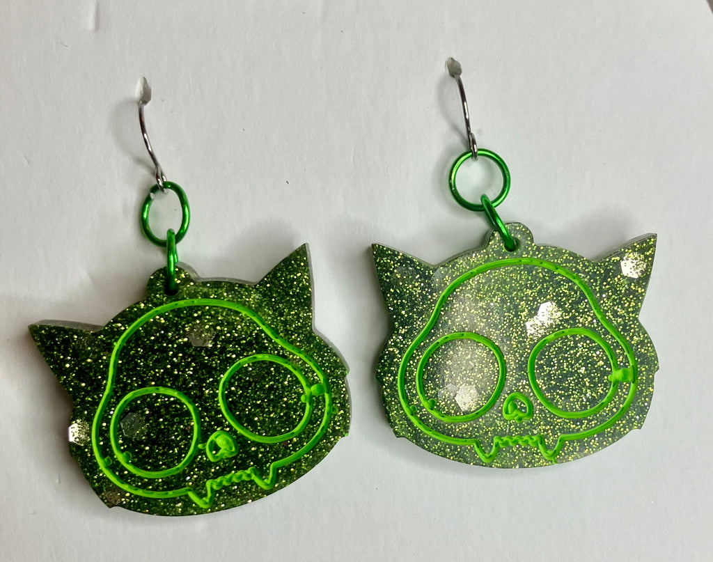 Miscellaneous spooky resin earrings