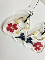 Large resin planchette earrings